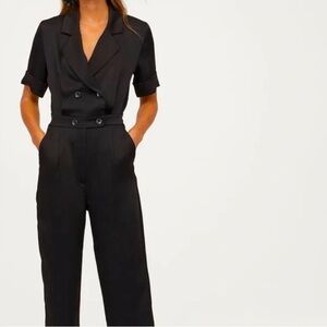 NWT H&M Black Button Blazer Jumpshuit